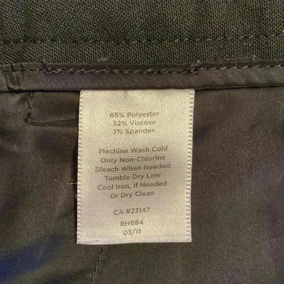 Talbots Black Heritage Trouser Pants size 12P - Picture 5 of 7